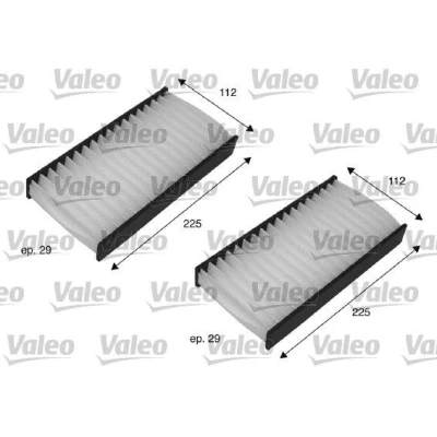 Kuva VALEO CLIMFILTER COMFORT 698735 Raitisilmasuodatin Hiukkassuodatin 225, 225 HONDA: CIVIC 7 Limousine, CR V 2, Hatchback