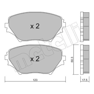 Kuva Jarrupalasarja, levyjarru METELLI 22 0430 0
