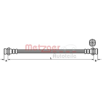 Kuva METZGER 4110835 Jarruletku 348 KIA: SORENTO 1