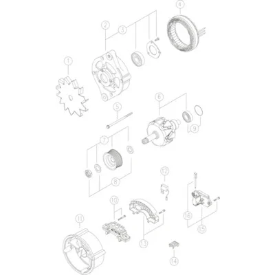 Kuva Laturi MAHLE ORIGINAL MG 515
