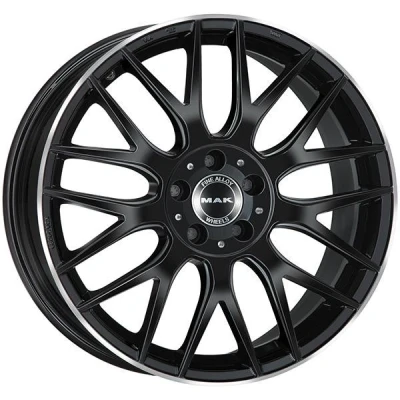 Kuva MAK Arrow Black polished lip 9x18 5/112 ET33 B66.6