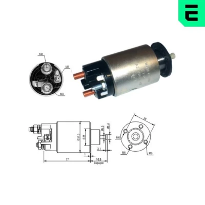Kuva Magneettikytkin, käynnistin ALFA ROMEO, FIAT, LANCIA, OPEL, SAAB, VAUXHALL OE M001T30071, M001T30072, M001T30073