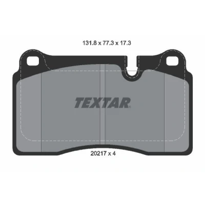 Kuva TEXTAR 2021701 Jarrupalat Kulumisenilmaisemelle LAND ROVER: Range Rover Sport, 3