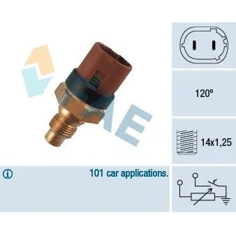 Kuva EPS 1.830.522 Jäähdytysnesteen Lämpötila Anturi Made in Italy OE Equivalent