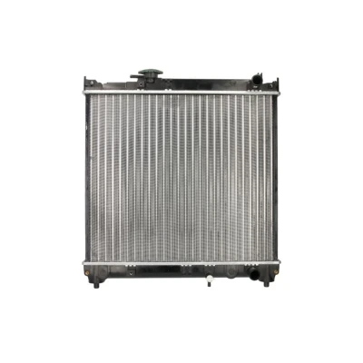 Kuva THERMOTEC D78007TT Jäähdytin Kupari, Muovi ajoneuvoille ilmastointilaitteella tai ilman 494 425 23 Käsivaihteisto Jäähdytysrivat mekaan. kiinnitetyt