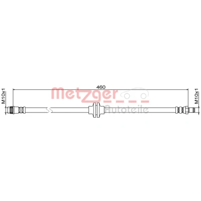 Kuva METZGER 4111833 Jarruletku Etuakseli, vasen, oikea 460