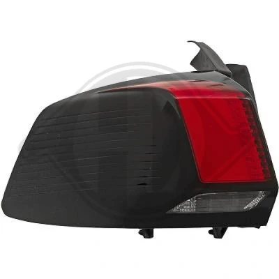 Kuva DIEDERICHS 4236591 Takavalot Vasen Uloin osa LED punainen/musta