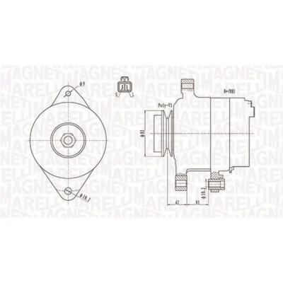Kuva Laturi NISSAN PRIMERA, PRIMERA Hatchback, Kombi OE 23100AD210, 23100AD284, A003TA6581
