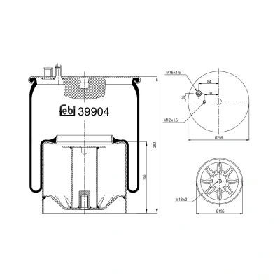 Kuva FEBI BILSTEIN 39904 Metallipalje, ilmajousitus