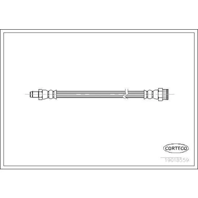 Kuva CORTECO 19018559 Jarruletku Etuakseli 185 FIAT: Stilo Multi Wagon, Hatchback, BRAVO 2
