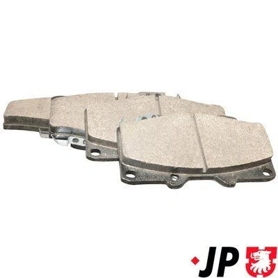Kuva JP GROUP 1163607310 Jarrupalat Etuakseli akustisella kulumavaroittimella TOYOTA: Land Cruiser 80, HILUX 6 Pick up, Prado 90