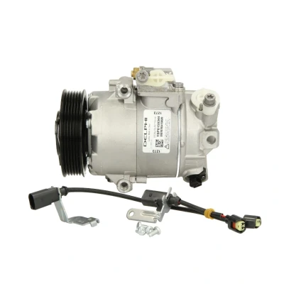 Kuva DELPHI TSP0159344 Ilmastoinnin Kompressori SANDEN PXE13 / Denso PAG 46 kompressoriöljyllä VOLKSWAGEN: Golf 4, 4 Variant, Polo IV Hatchback
