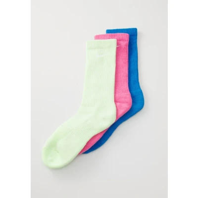 Kuva Nike Performance Everyday PLUS CUSH CREW Unisex 3 PACK Urheilusukat, Koko: 42 46, Barely volt/pinksicle/light photo blue/white