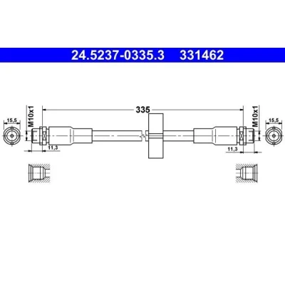 Kuva Jarruletku, Etuakseli AUDI ALLROAD C5 OE 4Z7 611 707 A,