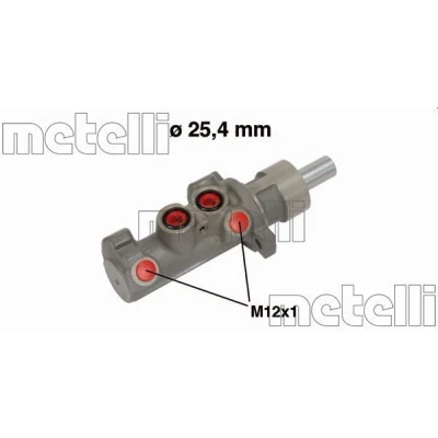 Kuva METELLI 05 0642 Jarrupääsylinteri 25,40 Alumiini FORD: Transit Mk5 Bussi