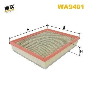 Kuva WIX FILTERS WA9401 Ilmansuodatin 52mm 234mm 292mm Suodatinpanos OPEL: Astra H Caravan, G CC, Caravan