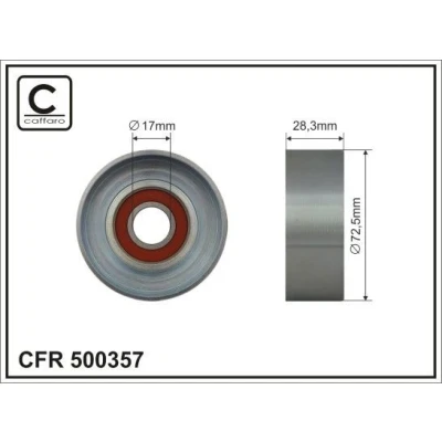 Kuva Ohjainrulla, moniurahihna CAFFARO 500357