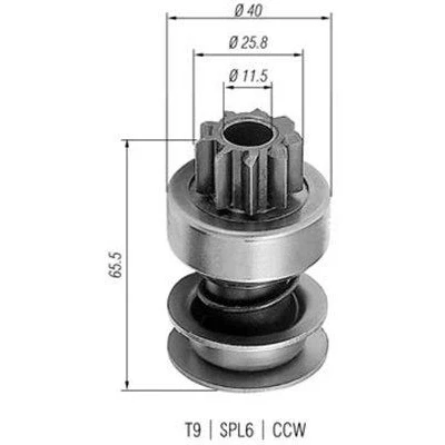 Kuva MAGNETI MARELLI 940113020236 Hammaspyörä, käynnistys