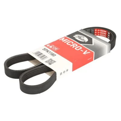 Kuva GATES Micro V 5PK1180 Moniurahihna 1180 5 Polyesteri, EPDM (eteenipropeeni dieeni kumi) TOYOTA: Avensis I Farmari, Sedan