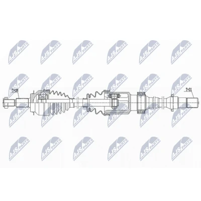 Kuva Vetoakseli MAZDA CX 3 (dk), Etuakseli, oikea OE FTD52550X, FTD52550XA, FTT52550X