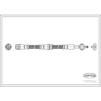 Kuva CORTECO 19032886 Jarruletku Taka akseli 550 FORD: Puma