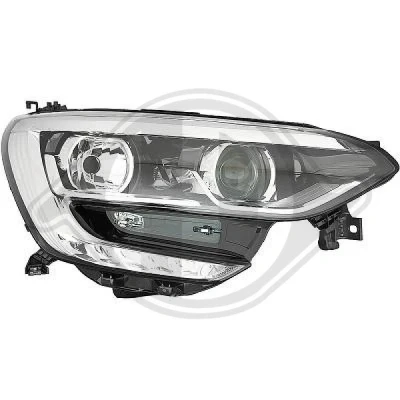 Kuva DIEDERICHS 4467982 Ajovaloumpio Oikea LED, H7/H7 Päiväajovalolla (LED) ilman valokorkeussäätimen moottoria