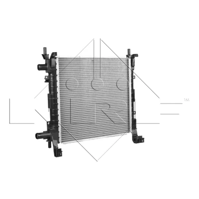Kuva NRF 54671 Jäähdytin Alumiini 380 360 34 Jäähdytysrivat mekaan. kiinnitetyt