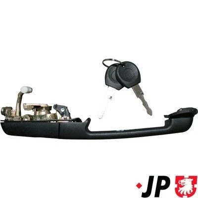 Kuva JP GROUP 1187100870 Ovenkahva Eteen, vasen Sulkusylinterillä, Avaimella, Ilman keskuslukitusjärjestelmää Musta VOLKSWAGEN: Passat B3/B4 Variant