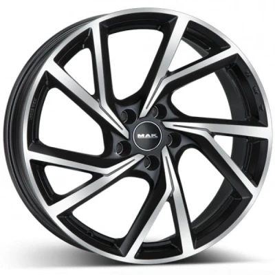 Kuva MAK Kassel Black Polished 7.5x18 5/112 ET50 B57.1