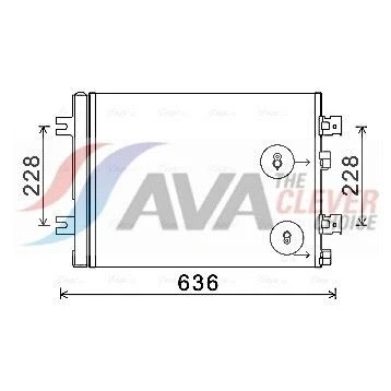 Kuva PRASCO RTA5467D Ilmastoinnin Lauhdutin Vedenerottimella 15,6 10,2 Alumiini 520 R 134a