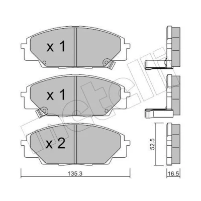 Kuva Jarrupalasarja, levyjarru METELLI 22 0435 0