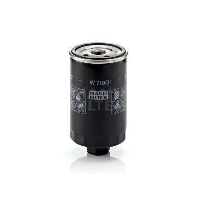 Kuva MANN FILTER W 719/21 Öljynsuodatin 3/4 16 UNF yhdellä peruutuksenestoventtiilillä Ruuvattava suodatin VOLKSWAGEN: GOLF 2, Passat B3/B4 Variant