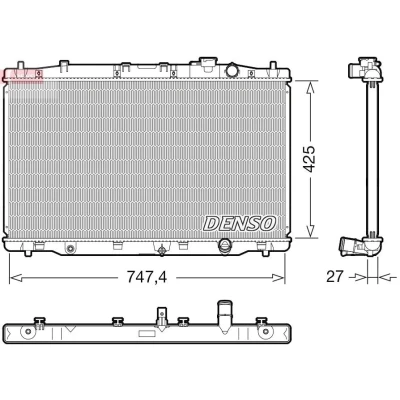 Kuva DENSO DRM40052 Jäähdytin 425 771 27