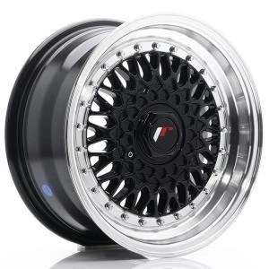 Kuva Japan Racing JR9 Gloss Black Machined Lip 7,5x16 4/100/108 ET25 B74