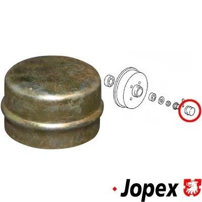 Kuva JP GROUP 1151450200 Suojapäällys, Pyörännapa