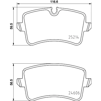 Kuva HELLA 8DB 355 016 011 Jarrupalat Sis. kulumisenilmaisimen AUDI: A8 D4