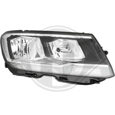 Kuva DIEDERICHS 2256980 Ajovaloumpio Oikea H7/H7, PW24W Halogeeni Lasinkirkas Oikeanpuoleiselle liikenteelle VW: Tiguan II (AD1) 2.0 TSI 4motion, TDI