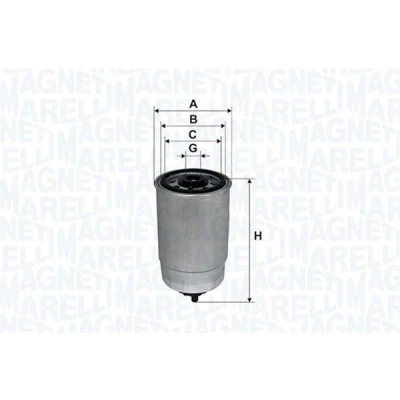 Kuva MAGNETI MARELLI 153071760102 Polttoainesuodatin vesisensorilla Diesel IVECO: DAILY 3 Kasten/Kombi, 4 3, JEEP: Cherokee III