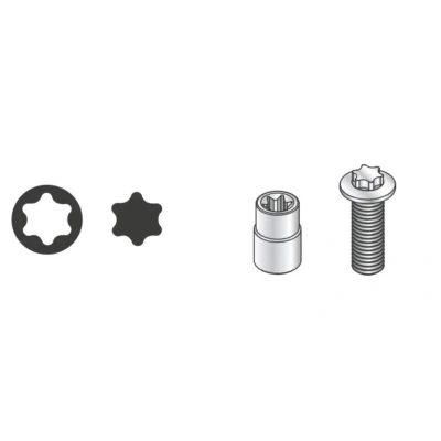 Kuva TORX hylsysarja TOPTUL 1/4 zoll 8 Kappale T8, T10, T15, T20, T25, T27, T30, T40