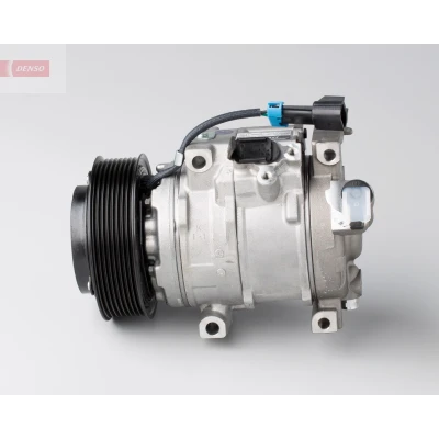 Kuva DENSO DCP99520 Ilmastoinnin Kompressori 10SRE18C 12 PAG 46 R 134a magneettikytkimellä