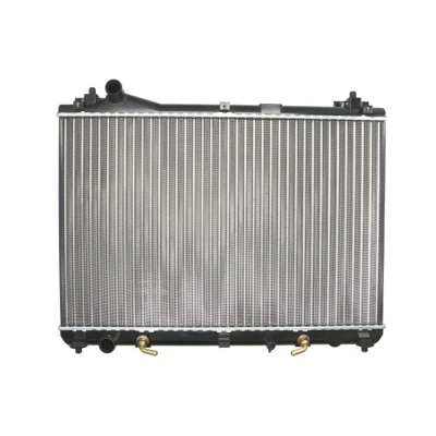 Kuva THERMOTEC D78017TT Jäähdytin Alumiini ajoneuvoille ilmastointilaitteella tai ilman 450 698 23 Automaattivaihteisto Jäähdytysrivat mekaan. kiinnitetyt