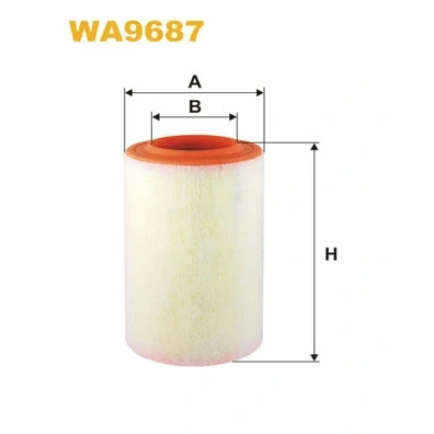 Kuva WIX FILTERS WA9687 Ilmansuodatin 238mm 146mm Suodatinpanos ALFA ROMEO: Giulietta Hatchback