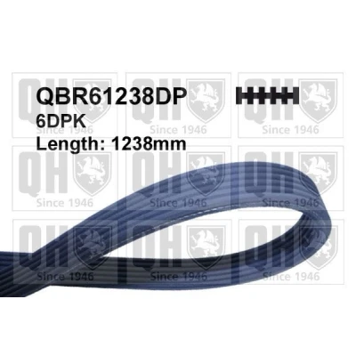 Kuva QUINTON HAZELL QBR61238DP Moniurahihna 1238 6 FIAT: BRAVO 1