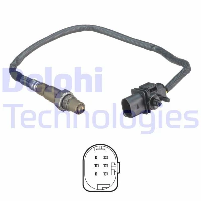 Kuva DELPHI ES20553 12B1 Lambda Anturi Laajakaista lambdasondi, Lämmitetty ALFA ROMEO: GT, 159 Sportwagon, Brera