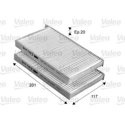 Kuva VALEO CLIMFILTER COMFORT 715669 Raitisilmasuodatin Hiukkassuodatin 202, 202 HYUNDAI: H 1 Cargo, Travel