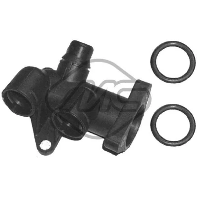 Kuva Jäähdytysnesteen laippa, Asennus sivulle AUDI A4 B5, B5 Avant, A6 C4, C4 C5, C5 CABRIOLET B3, VW PASSAT Vari