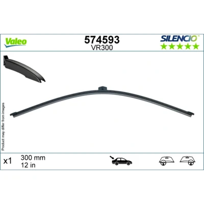 Kuva Pyyhkijänsulka Valeo 574593 285mm Takana ilman suutinta MERCEDES BENZ: E sarja All Terrain, C T modell, AUDI: A3 Sportback