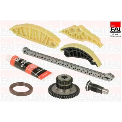 Kuva FAI AutoParts TCK175 Jakoketjusarja Tiivisteillä, Hammaspyörillä Yksinkertainen, Ketju hiljainen AUDI: A5 B8 Sportback, A4 Sedan, Coupe