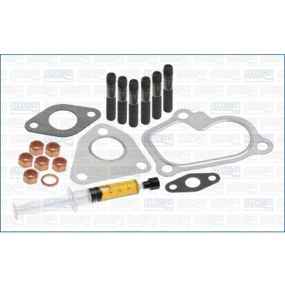 Kuva AJUSA JTC11580 Asennussarja Turboahdin with studs, syringe oil Tiivisteillä asennusohjeella OPEL: Corsa D Hatchback