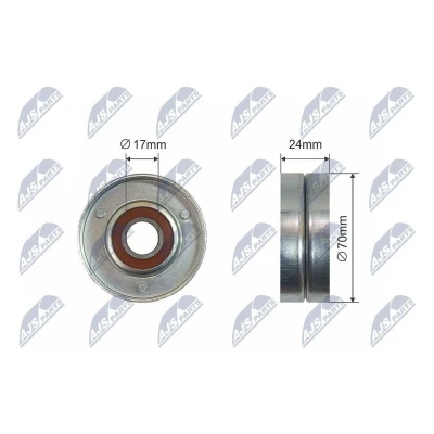 Kuva Kiristysrulla, moniurahihna AUDI, SEAT, SKODA, VW OE 038 903 315 AD, AG, AH